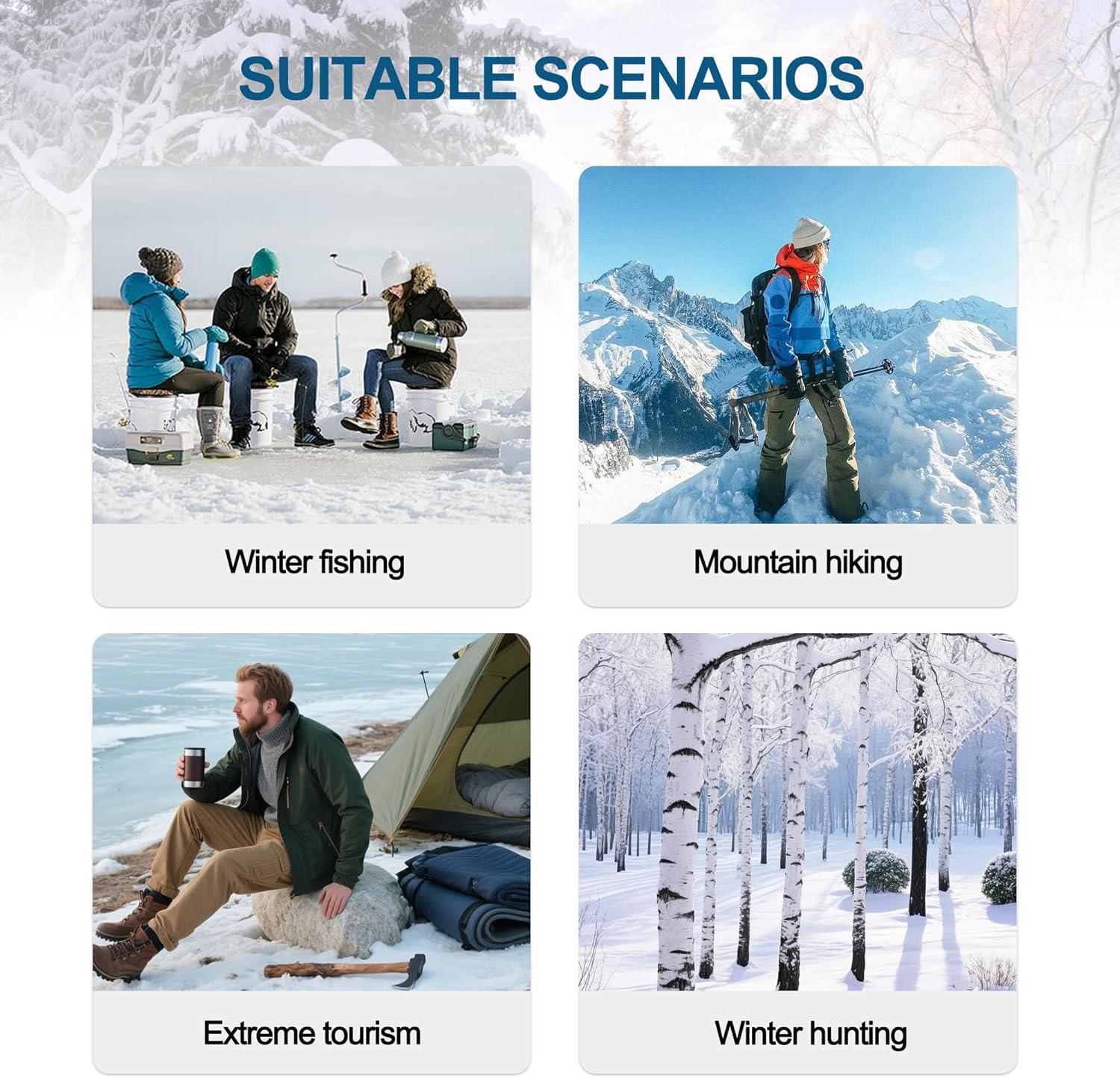 imageHeated Hand Muff Electric Heating Hand Warmer Pouch Suitable for Outdoor Hunting Sports Photography Golf Football in Cold Winter Keep Warmth Batteries no IncludingWaterweed Camouflage