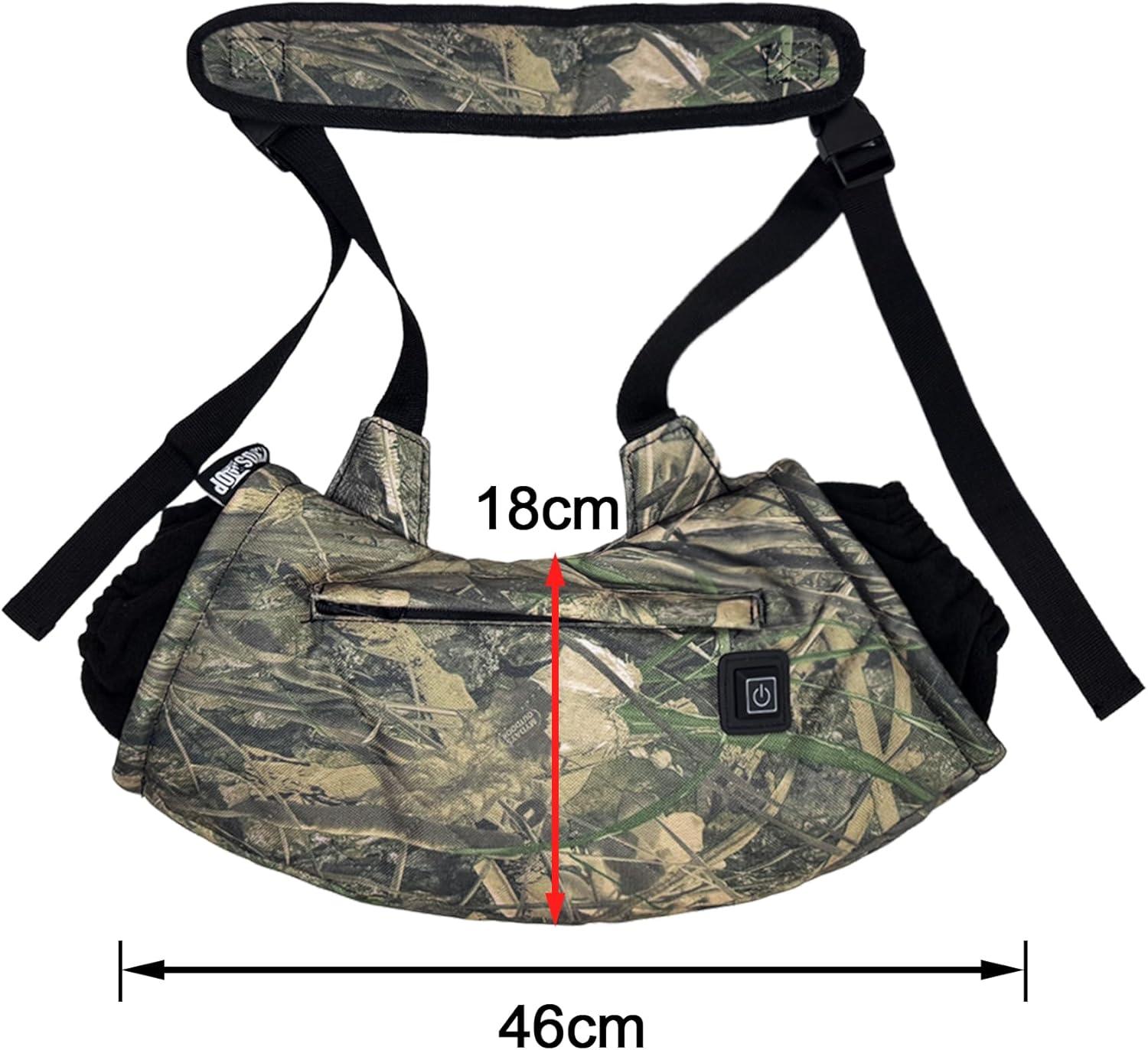 imageHeated Hand Muff Electric Heating Hand Warmer Pouch Suitable for Outdoor Hunting Sports Photography Golf Football in Cold Winter Keep Warmth Batteries no IncludingWaterweed Camouflage