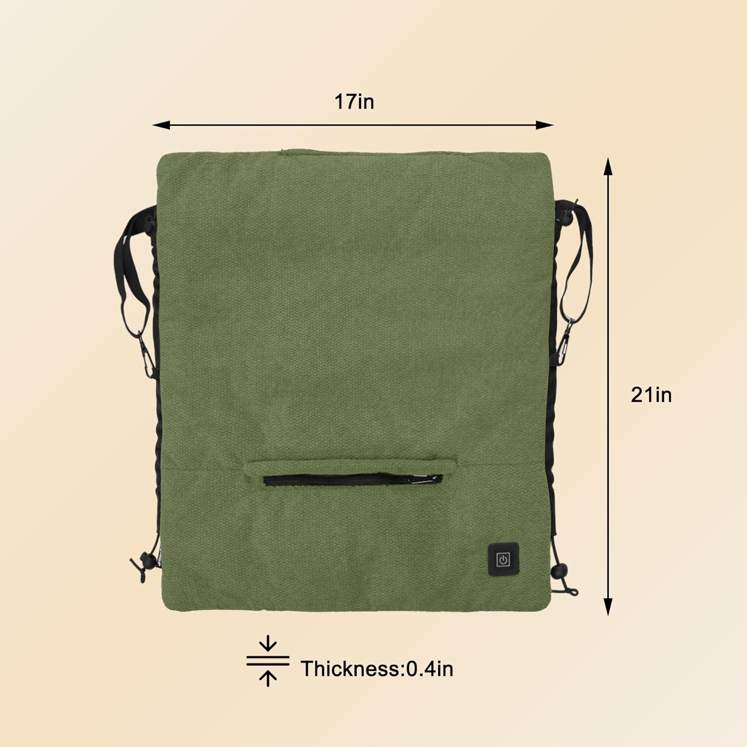 imageMDSTOP Heated Hand Warmer Pouch Hand Warmers Rechargeable Portable Electric Heated Hand Muff Heated Gloves for Women Men Kids HuntingFishingCampingGolf ampamp Xmas GiftsNoBatteryGreen