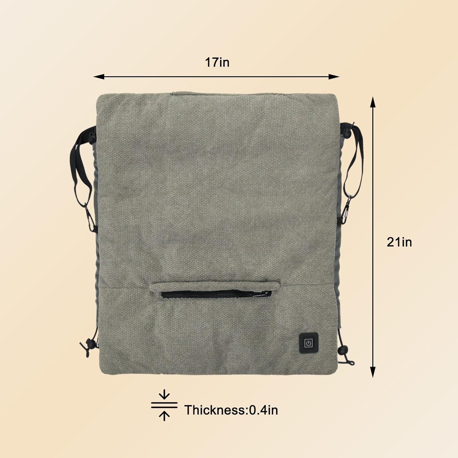 imageMDSTOP Heated Hand Warmer Pouch Hand Warmers Rechargeable Portable Electric Heated Hand Muff Heated Gloves for Women Men Kids HuntingFishingCampingGolf ampamp Xmas GiftsNoBatteryGrey