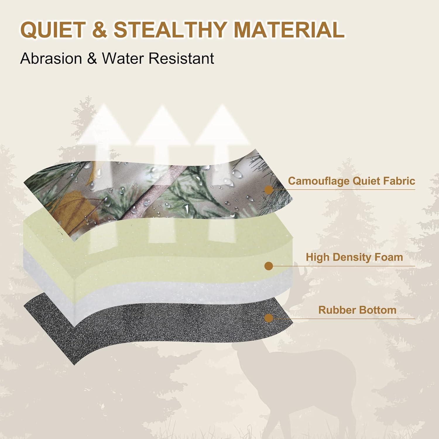 imageMDSTOP Heated Hunting Seat Cushion Waterproof Seat Pads for Tree Stand ampamp Ladder Stand for Hunting Ice FishingHiking CampingBattery not IncludedCamo