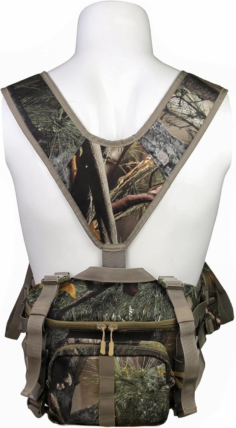 imageMDSTOP Hunting Fanny Pack WaistPack Style Hunting Pack Camo Hunting Fanny Waist Pack with Shoulder Straps and Harness Pouch Available in Backpack and Lumbar Pack Styles