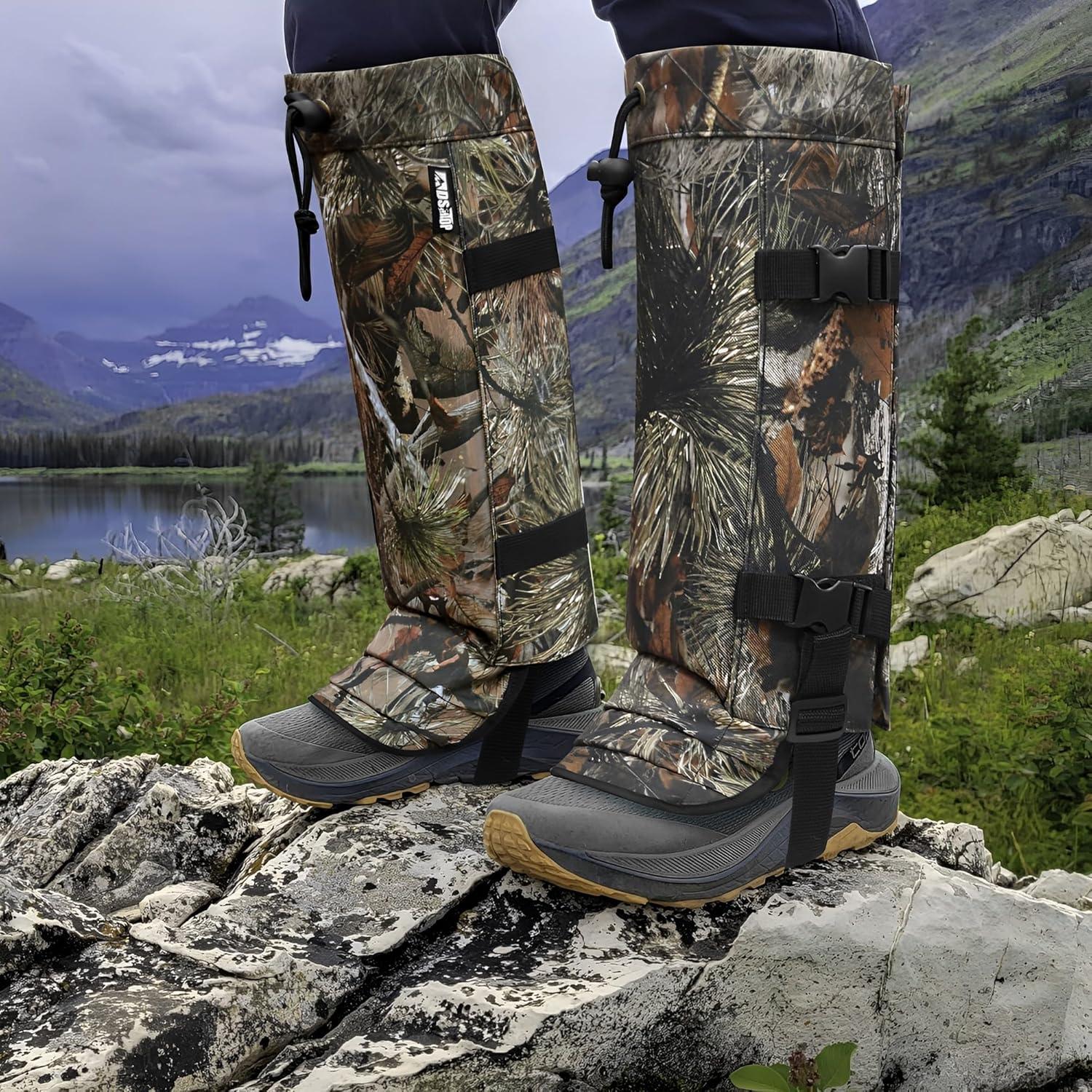 imageSnake Gaiters Leg Guards Waterproof Snake Guards Adjustable Snake Bite Protection for Lower Legs Snake Chaps for MenampampWomenCamo1