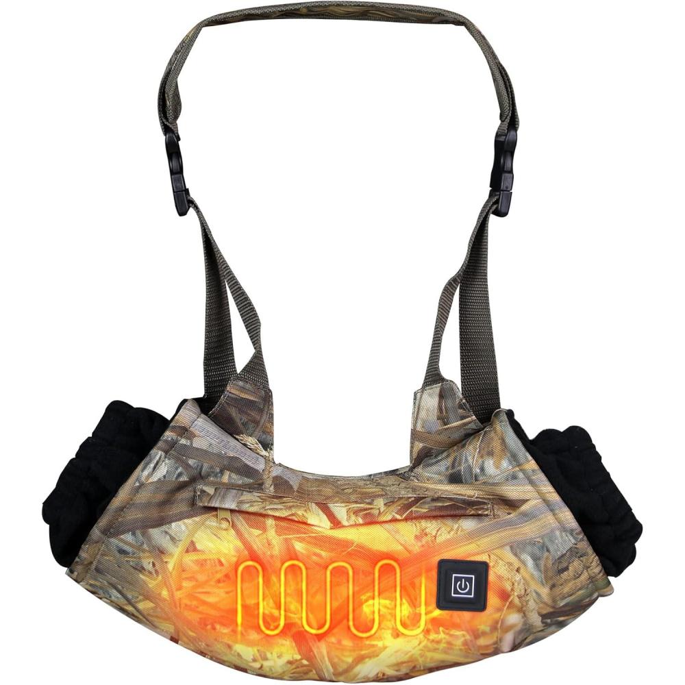 imageHeated Hand Muff Electric Heating Hand Warmer Pouch Suitable for Outdoor Hunting Sports Photography Golf Football in Cold Winter Keep Warmth Batteries no IncludingCamo NoBattery