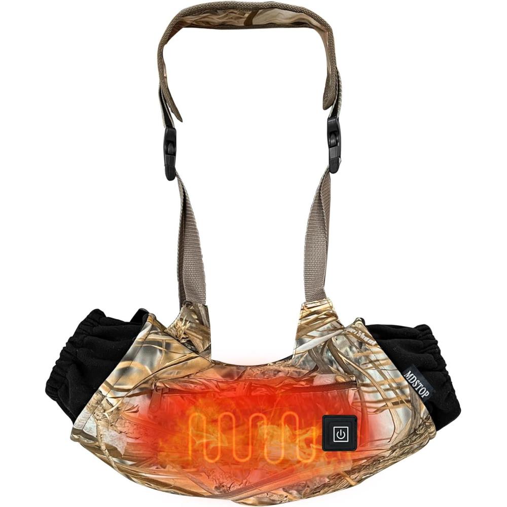 imageHeated Hand Muff Electric Heating Hand Warmer Pouch Suitable for Outdoor Hunting Sports Photography Golf Football in Cold Winter Keep Warmth Batteries no IncludingNew CamoNoBattery