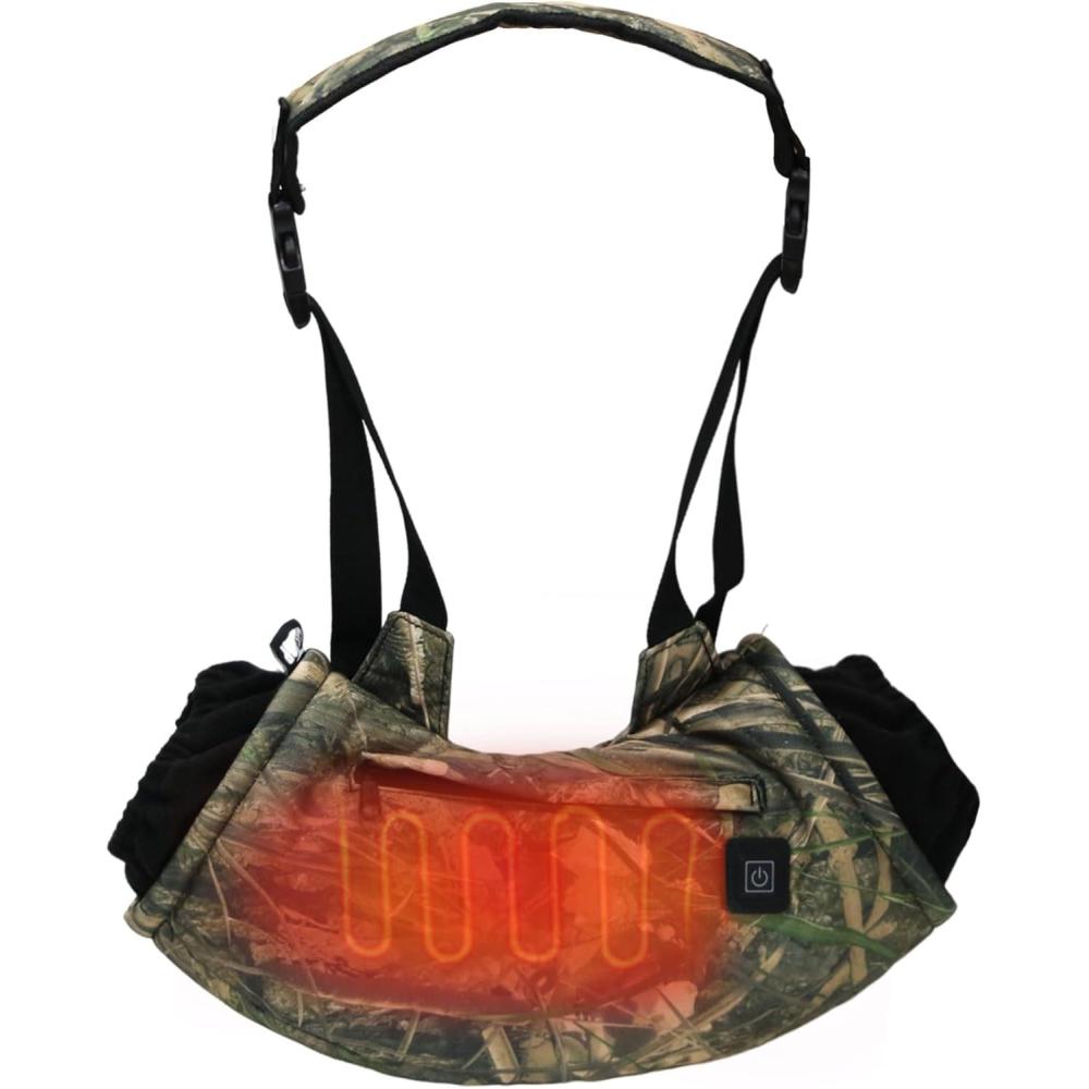 imageHeated Hand Muff Electric Heating Hand Warmer Pouch Suitable for Outdoor Hunting Sports Photography Golf Football in Cold Winter Keep Warmth Batteries no IncludingWaterweed Camouflage