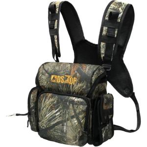 MDSTOP Binocular Harness Chest Pack, Bino Case with Rangefinder Pouch, Bino Harness, Binocular Chest Pack, Bino Bag for Bird Watching,Hunting,Hiking,Shooting (Pine Needle Camo)(Pine Needle Camo)