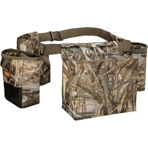 MDSTOP Dove Hunting Game Belt, Multifunction Hunting Gear Bags, Adjustable Shotgun Shell Pouch and Water Bottle Carrier for Shooting, Hunting, Dog Training, Fishing(Camo)