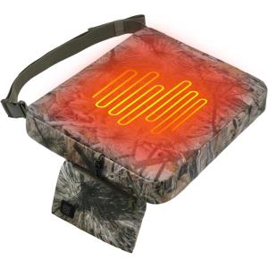 MDSTOP Heated Hunting Seat Cushion, Waterproof Seat Pads for Tree Stand & Ladder Stand, for Hunting, Ice Fishing,Hiking, Camping(Battery not Included)(Pine Needle Camo)