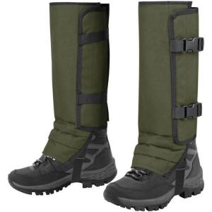 Snake Gaiters Leg Guards, Waterproof Snake Guards, Adjustable Snake Bite Protection for Lower Legs, Snake Chaps for Men&Women(Army Green)