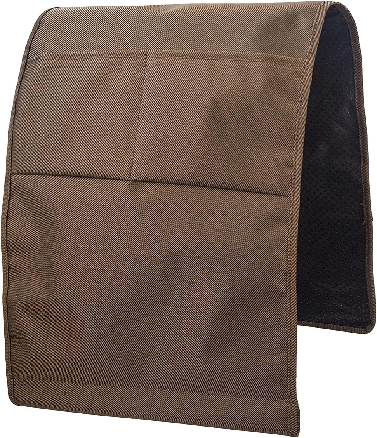 imageMDSTOP 5 Pockets Remote Control Holder Magazine Rack Space Saver Organizer Draped Over Sofa Couch Recliner ArmrestCoffeetwill