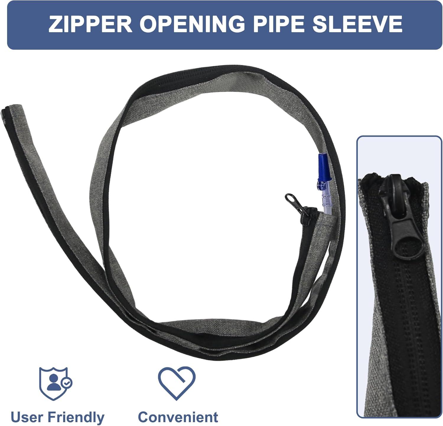 imageMDSTOP Catheter Bag Holder Urine Drainage Bag Holder with Drain Tube Cover and Adjustable Shoulder Strap Easy Acess and Drainage Secure ampamp Discreet for Urostomy Foley Catheter Users PurpleGrey