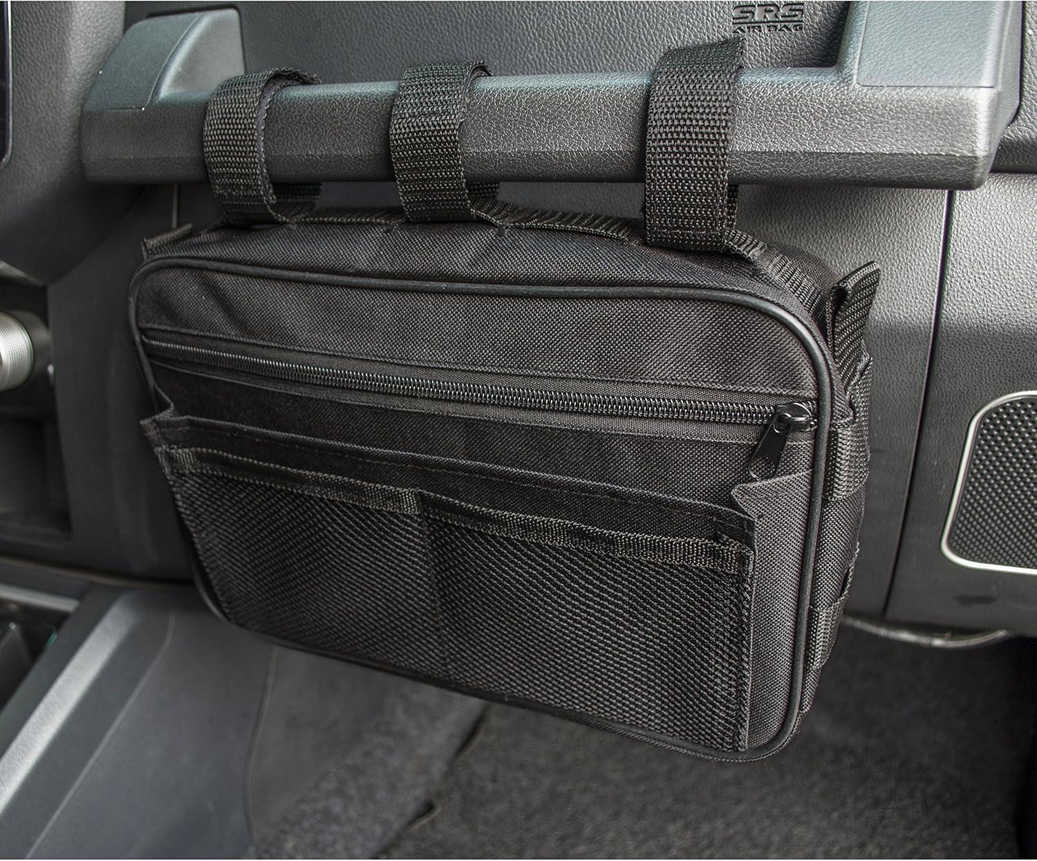 imageMDSTOP Passenger Grab Handles Storage Bag Fits for 19652017 Jeep Wrangler JK TJ YJ CJ MINGLI ampamp 2020 Jeep Gladiator JT Multipurpose Storage Pouch Organizer Mesh Polyester Dash Tools Bag BlackBlack