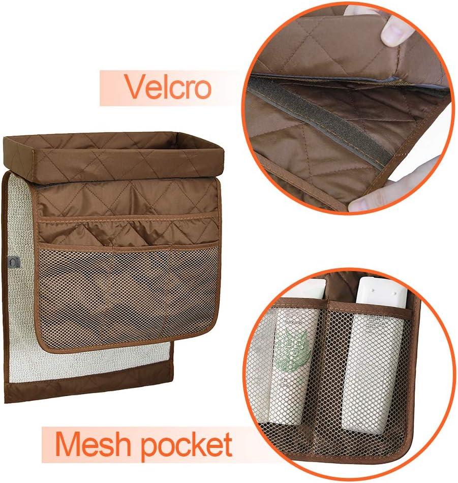 imageMDSTOP Sofa Armrest Organizer Caddy with Holder Tray TV Remote Control Holder Couch Armchair Caddy Fits for Game Controller Pens Magazines Snacks Glasses Black 32quot 13quotCoffee