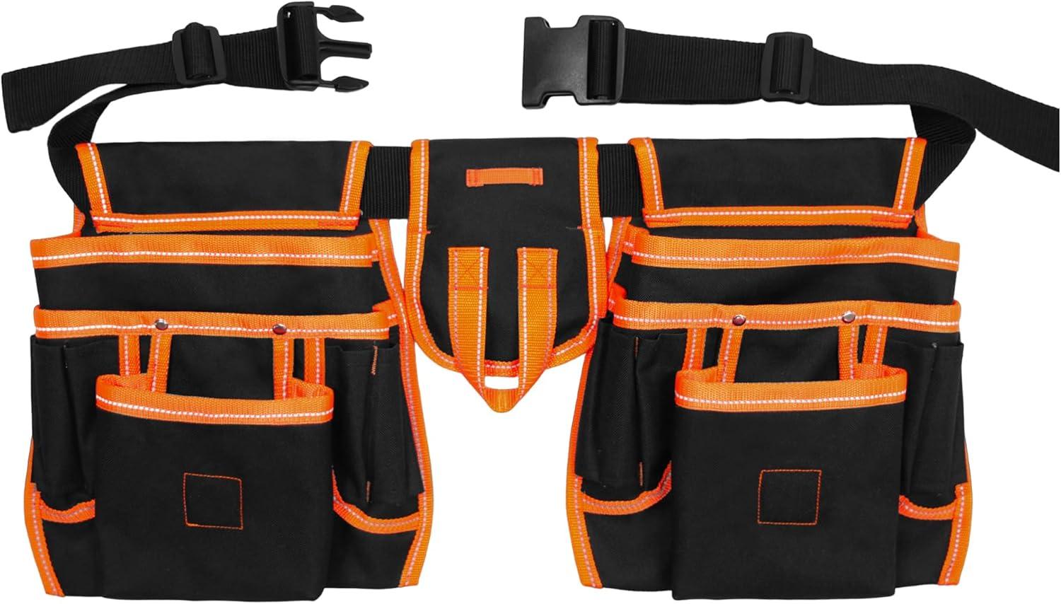 imageTool Belt MDSTOP Magnetic Tool Pouch Heavy Duty Padded Tool Belts for Men Detachable ampamp Adjustable Tool Pouch Bag Electrician Tool Pouch Carpenter Tool Belt for ElectricianCarpenterWork Apron