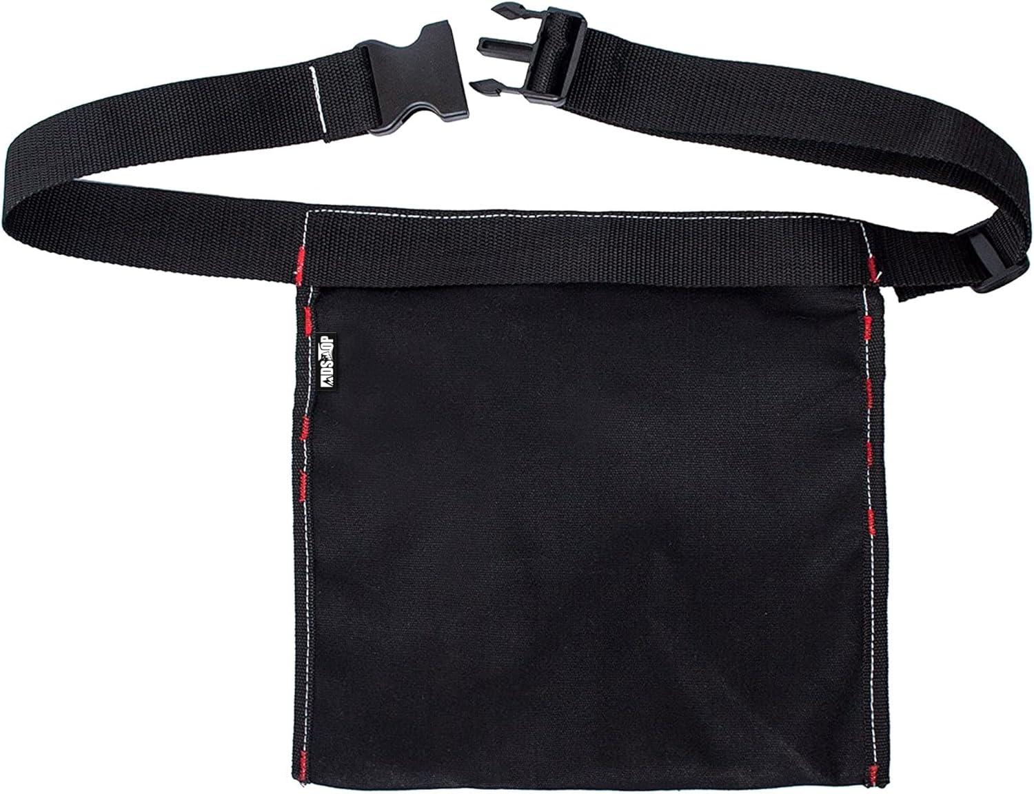 imageTool Pouch MDSTOP Single Side Apron with 5 Pockets and 1 Hammer Loop Fits for Hammer Pencils Screwdrivers etc BlackBlack