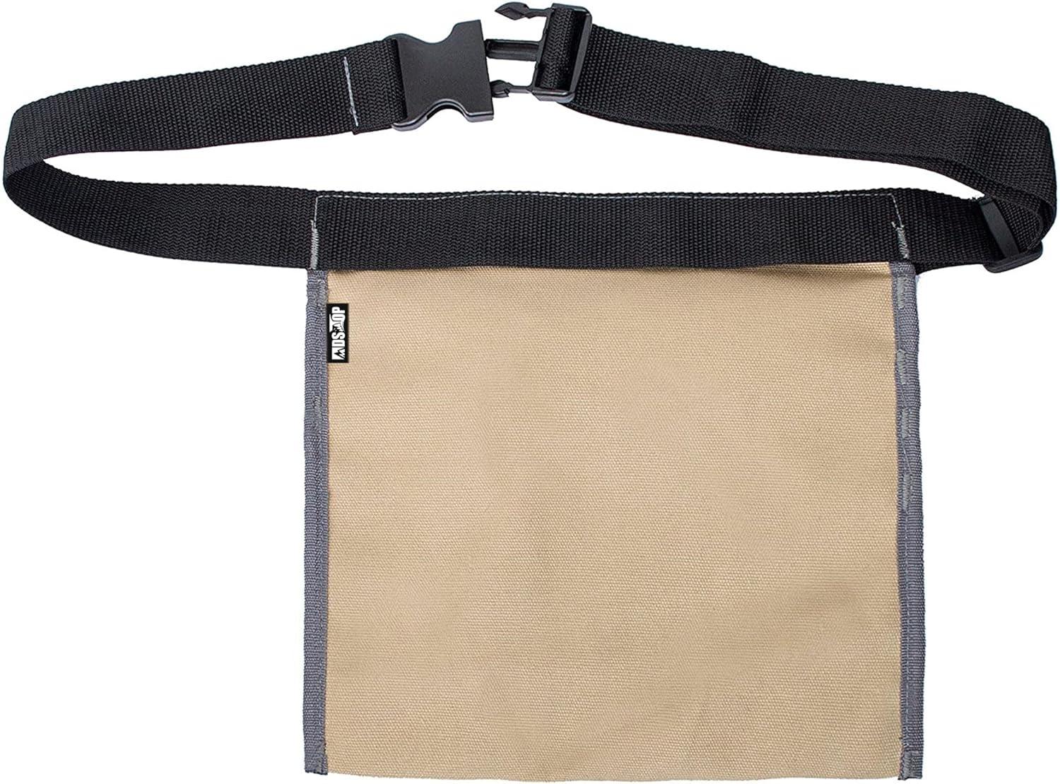 imageTool Pouch MDSTOP Single Side Apron with 5 Pockets and 1 Hammer Loop Fits for Hammer Pencils Screwdrivers etc BlackKhaki
