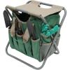 imageMDSTOP Folding Gardening Stool with Detachable Storage Tote Bag Gardening Tools Set Organizer for Fishing Outdoor Sports Hiking Camping Garden Gardening Gifts for MomDad Without Tools AluminumPolyester
