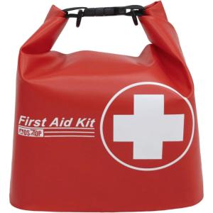 MDSTOP 152pcs Waterproof First Aid Kit, Lightweight Small Boat Dry Bag, FAK Medical Kit Emergency Survival Kit for Boating, Camping, Backpacking, Hiking, Fishing, Travel, Kayaking, Floating, Red (Red)(Red)