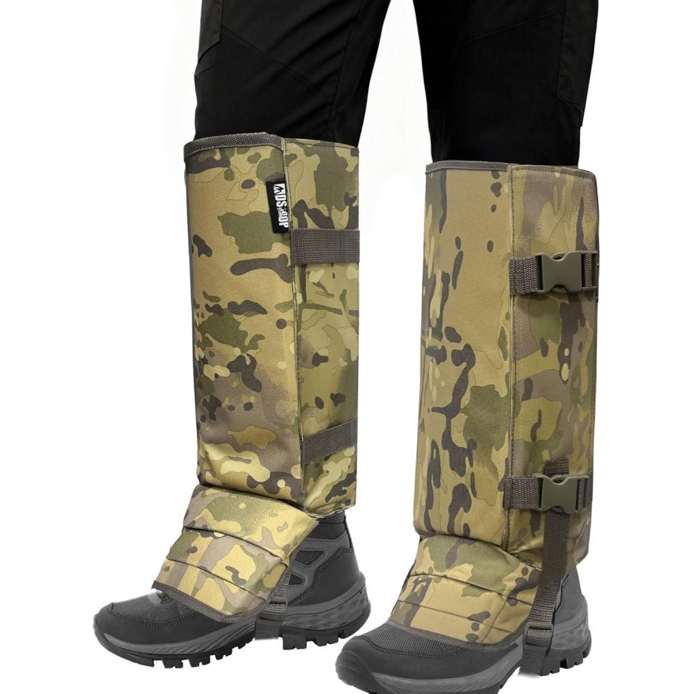 imageSnake Gaiters Leg Guards Waterproof Snake Guards Adjustable Snake Bite Protection for Lower Legs Snake Chaps for MenampampWomenCp Camo