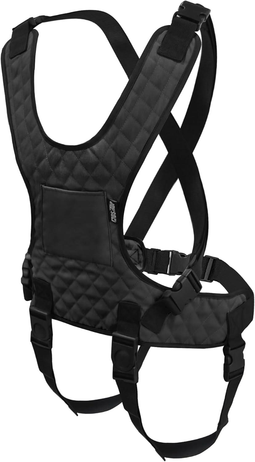 image:imageMDSTOP Wheelchair Harness for Adults AntiSlip Wheelchair Safety Belt Safety Belt for Elderly Adjustable Secure Buckle Torso Support Vest Restraint for Patient Disabled Paralyzed PurpleBlack