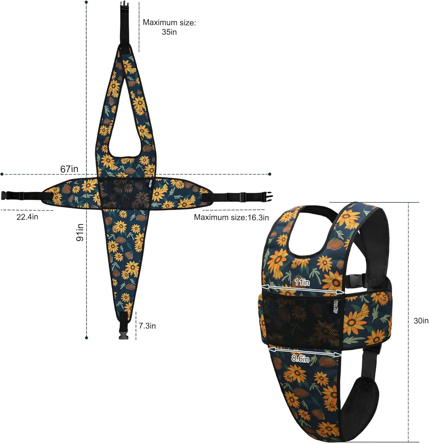 image:imageMDSTOP Wheelchair Safety Belt AntiSlip Wheelchair Seatbelt Wheelchair Harness with Adjustable Secure Buckle Medical Restraints Straps for Seniors Elderly Patients Disable GreenCyan