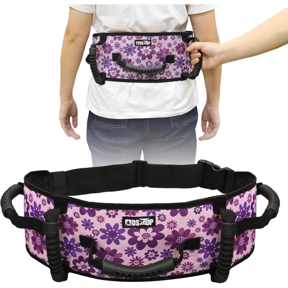 image:imageGait Belt Transfer Belt for Seniors with Handles AntiSlip Gate Belt for Elderly Lifting with Quick Release Buckle Medical Belt for Lifting Patients for Handicap Physical Therapy Elderly CyanPurple