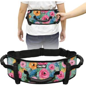 Gait Belt Transfer Belt for Seniors with Handles, Anti-Slip Gate Belt for Elderly Lifting with Quick Release Buckle, Medical Belt for Lifting Patients, for Handicap, Physical Therapy, Elderly (Cyan)(Green)